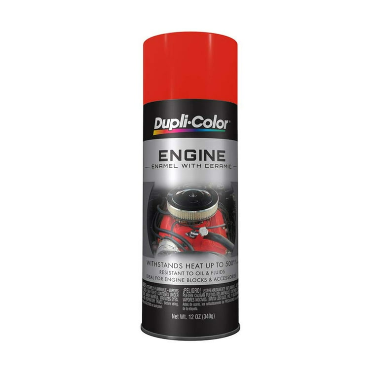 Duplicolor Gloss Black Engine Enamel with Ceramic, High Temp Heat