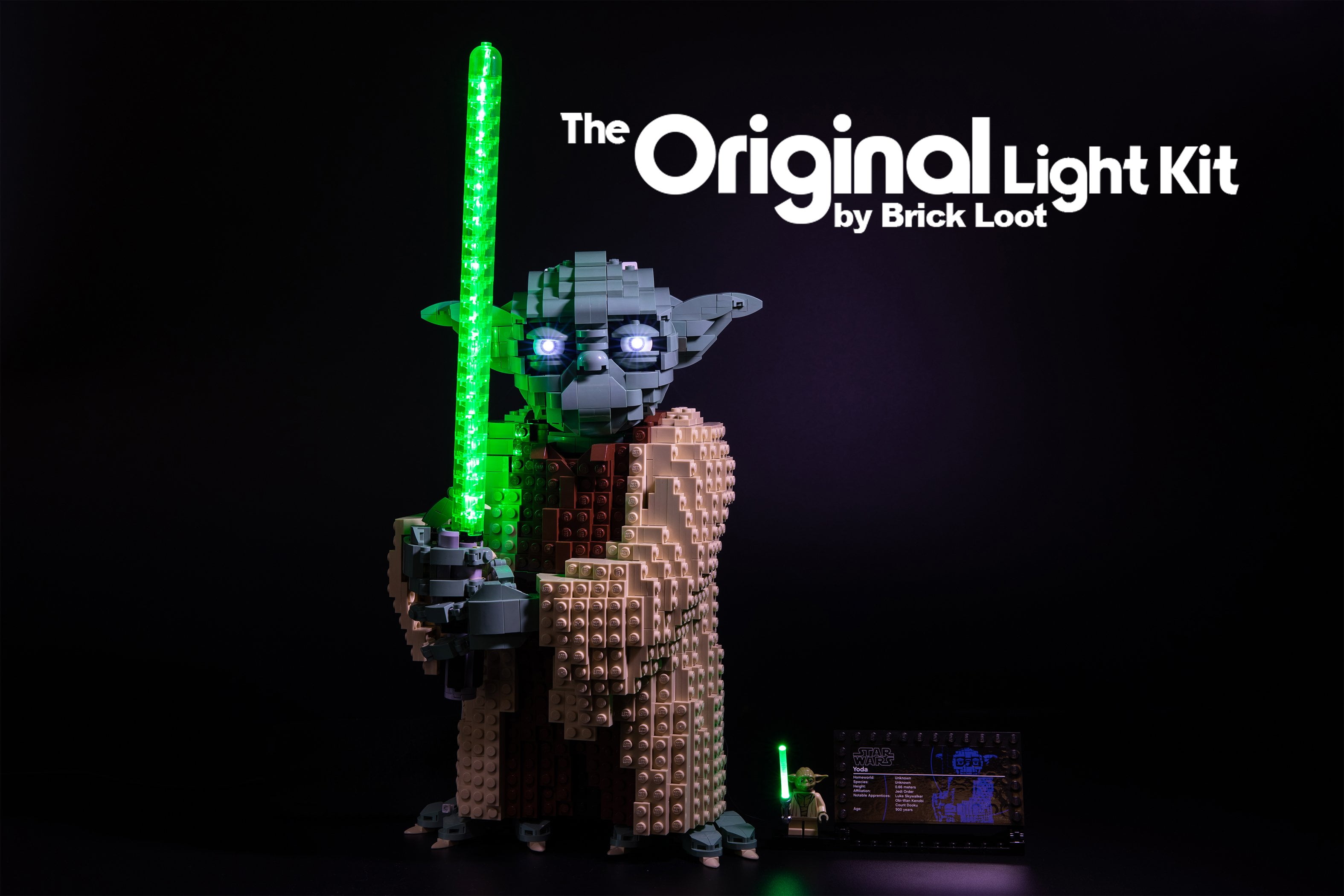 fra nu af hugge Grape LED Lighting Kit for LEGO Star Wars Yoda set 75255 - Walmart.com