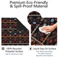thumbnail image 4 of Boho Style Multi-Purpose Rubber Game Mat 31.5 Inch Square Extra Large Mahjong Pad Features Anti-Slip Backing and Noise Reducing Properties for Tiles and Boards, 4 of 7
