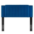 thumbnail image 4 of Headboard, Rivet Nailhead, Tufted, Twin, Blue Navy, Velvet, Mid Century Bedroom, Modern Contemporary Boutique HB35236, 4 of 9
