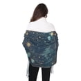 thumbnail image 4 of FORMRS Womens Scarf Winter Soft Long Big Warm Shawls Wrap Tassel Scarves, Dark Star Map, 4 of 9