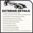 thumbnail image 4 of Diecast Masters International HX520 SFFA Day Cab Tandem Tractor | 1:50 Scale Model Semi Trucks | Metallic Black Diecast Model by Diecast Masters 71003, 4 of 7
