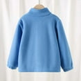 thumbnail image 5 of Polar Fleece Jacket for Boys Girls Long Sleeve Winter Warm Zip Up Outerwear Coat 3T 4T 5T 6T 7T 8T 9T Thick Kids Clothing Blue 6 Years, 5 of 5