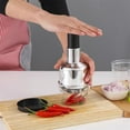thumbnail image 1 of Prensa de ajo, trituradora de cocina, prensa manual, prensa manual, picadora de ajo, trituradora de cocina, diseño aerodinámico, 1 of 12