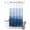 OceanXF0790, variant on No Hook Shower Curtain with Built-in Rings - Teal White Brush Stroke Textured Washable Waterproof Fabric Bathroom Curtains for Hotel,Rentals, Stall 48 X 72 Inch , Abstract Modern