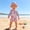Light Purple, variant on Girls Swimsuit Size 6-9M Cute Print Long Sleeve Round Neck One Piece Swimsuit with Sun Hat Comfort Toddler Bathing Suit Girl