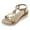 Khaki, variant on Fukaraa Strappy Sandals Women Dressy Rhinestone T Strap Summer Casual Beach