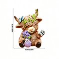 thumbnail image 3 of Solid Resin Cow Desktop Figurine Ornament, fine‑finished handicraft styling, compact desktop‑sized design, serves as shelf decoration, housewarming and everyday souvenir gift, 3 of 6