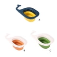 thumbnail image 2 of Leftover Drain Basket Multifunctional Sink Strainer Soup Filter Drainage Kitchen Tools Vegetable Hanging Drainer Rack White Orange, 2 of 9