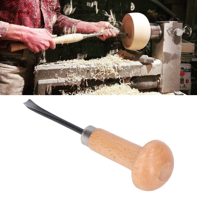 Wood Carving Chisel, Beach Handle Portable Woodworking Knife Wide Application Steel Gouge Blade for Crafting