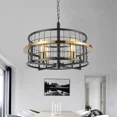 thumbnail image 4 of GMizon 20 inch simple modern chandelier, 4 bedroom chandeliers, living room bedroom black and gold lighting fixtures, 4 of 12