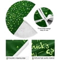 thumbnail image 2 of Coolnut Lucky Clover Christmas Tree Skirt 36", St. Patrick's Day Tree Skirt Double Layers Polyester Easter Tree Skirt for St. Patrick's Day Holiday Party Decoration, 2 of 6