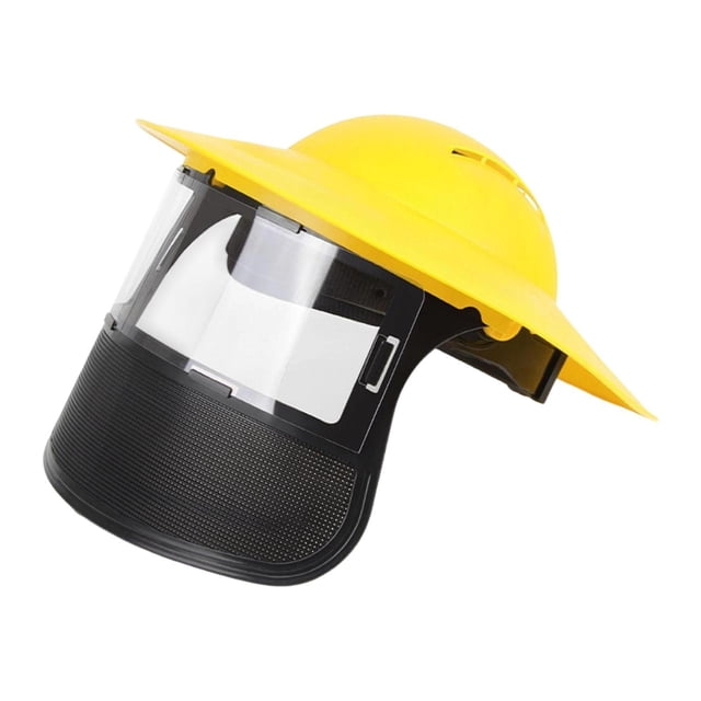 vortess Chainsaw Face Face Protection Cover Replacement Protection Visor Adjustable for Yellow Mesh Clear