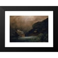 thumbnail image 2 of Arnold Böcklin 18x14 Black Modern Framed Museum Art Print Titled - Mountain Lake with Seagulls (1847), 2 of 5