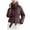 Coffee, variant on Parka Coat for Women 2026 Trendy Long Sleeve Thicken Zip Up Belted Hooded Jackets with Pockets