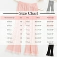 thumbnail image 3 of NAISIBABY Girls Flare Pants, Thin Stretchy Lace Wrap Elastic Waist Fashion Causal Leggings Pink 3T, 3 of 6