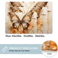 thumbnail image 2 of Butterfly Non-Slip Polyester Bath Rug, Machine Washable Area Rugs for Bathroom and Chair Rug, 2 of 6