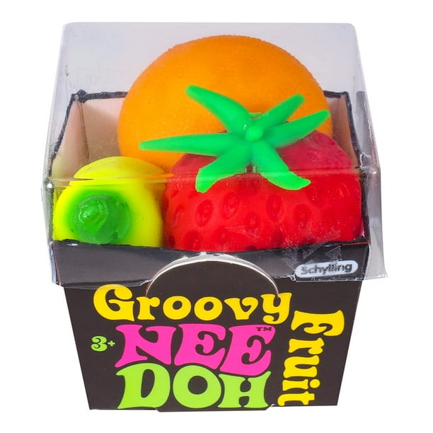 Juguete Sensory Fidget Toy Schylling NeedOh Groovy Fruit, paquete de 1