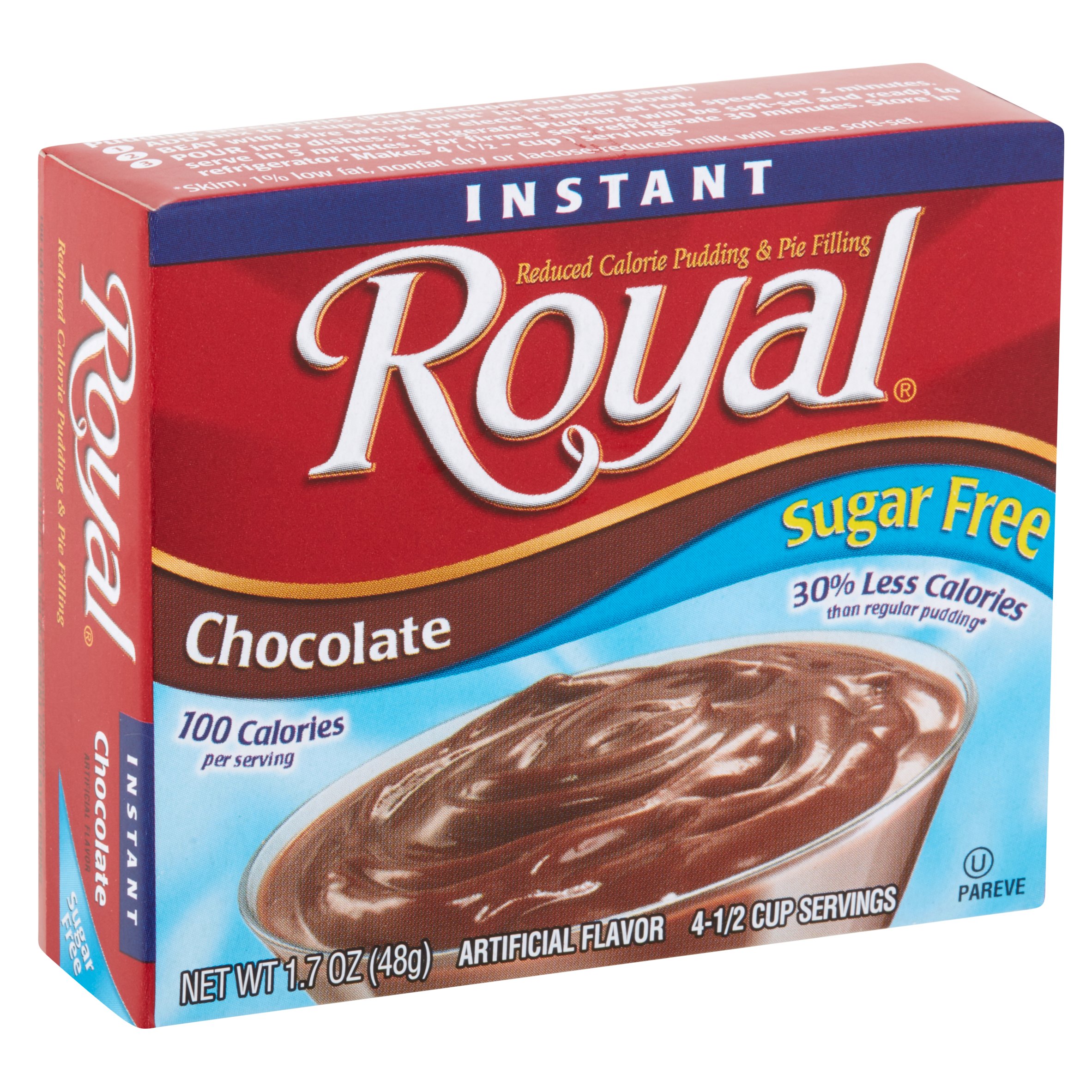 Royal Instant Sugar Free Chocolate Reduced Calorie Pudding & Pie Filling, 1.7 oz - image 2 of 5