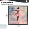 thumbnail image 4 of Stupell Industries Eclectic Elegant Ballet Dancer in Motion Black Floating Frame Canvas Art, 25 x 25, by Creative Studio, 4 of 8