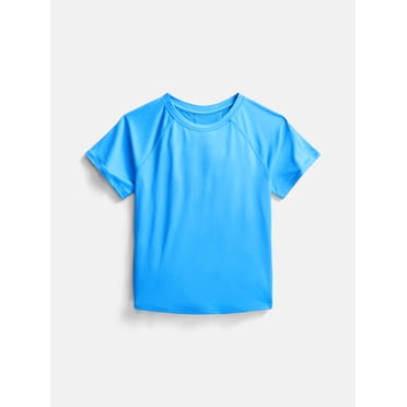 Athletic Works Girls Active Fashion Tee with Short Raglan Sleeves, Sizes 4-18 & Plus