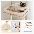 thumbnail image 4 of Demi Bonn 61" Cat Tree Tower for Indoor Cats with Platform and Scratching Posts, Cat Condo Cat Tree House in Pet Supplies, Beige, 4 of 7
