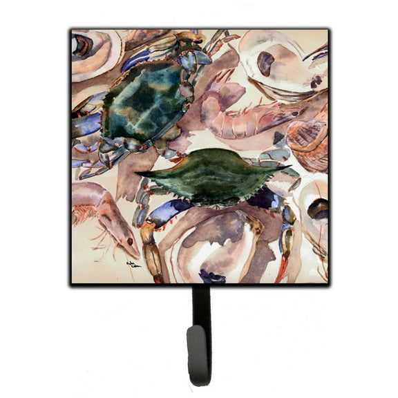 Carolines Treasures 8618SH4 Crab Leash or Key Holder Single Hook multicolor