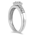 thumbnail image 2 of SZUL Women's 1/3 CTW Princess Diamond Bridal Set in 10K White Gold (J-K-L Color, I2-I3 Clarity), 2 of 4