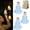 Blue*3, variant on Solar Tulip Outdoor String Lights Flower Small Waterproof Fairy Light Garden Decorative Outside Blue Light up Tulips with Hook Spring Yard Path Fence Party Decor Auto-On off(Orange*1,Warm Light)