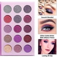 thumbnail image 4 of Paleta de sombras de ojos HUOGUO Maquillaje con purpurina brillante de 15 colores, 4 of 5