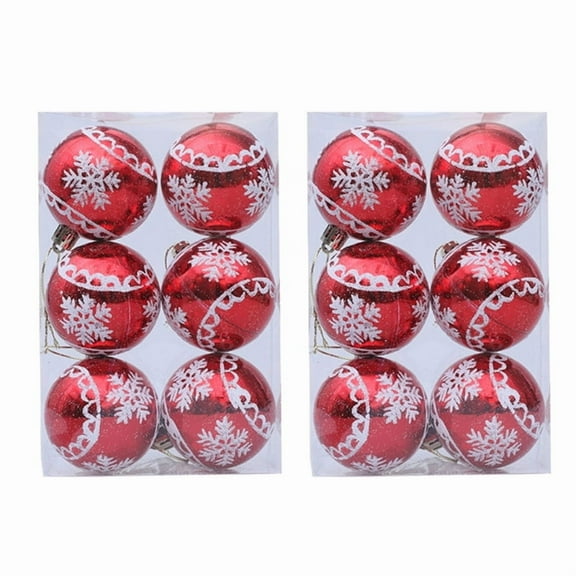 12Pcs Christmas Ball Ornament Shatterproof Christmas Baubles Hanging Decorations for Tree Wreath Mantels Embellishments