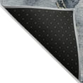 thumbnail image 2 of HomeRoots 618503 5 x 8 ft. Graphite & Gold Abstract Washable Indoor & Outdoor Rectangle Area Rug, 2 of 5