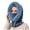 Light Navy, variant on Viworld Women Fleece Beanie Hat Scarf Mask Drawstring Winter Warm Hooded Balaclava Knitted Hat for Outdoor, Black