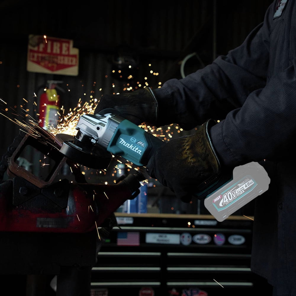 Makita GAG06Z 40V Max XGT Brushless Lithium-Ion 4-1/2 in./5 in. Cordless Paddle Switch Angle Grinder with Electric Brake and AWS (Tool Only)