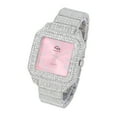 thumbnail image 4 of Women's Luxury Crystal Diamonds Iced Out Watch, a True Testament to blinged-Out Beauty and Timeless Glamour (L0513LA-T SLV-Pink), 4 of 7