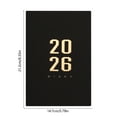 thumbnail image 2 of 2026 A5 Bilingual Schedule Planner - Date Notes Organizer, Durable Daily Planner for Home & Office, Functional Goal Setting Notebook, Perfect Holiday Productivity Gift, 5.7*8.3in, Black, 2 of 5