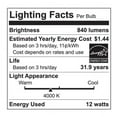 thumbnail image 4 of Euri 5-6" Round LED Trim Kit/ Recessed Downlight, 840 Lumen, 120 Watt, 4000K/Cool White, 1 Each, 4 of 4