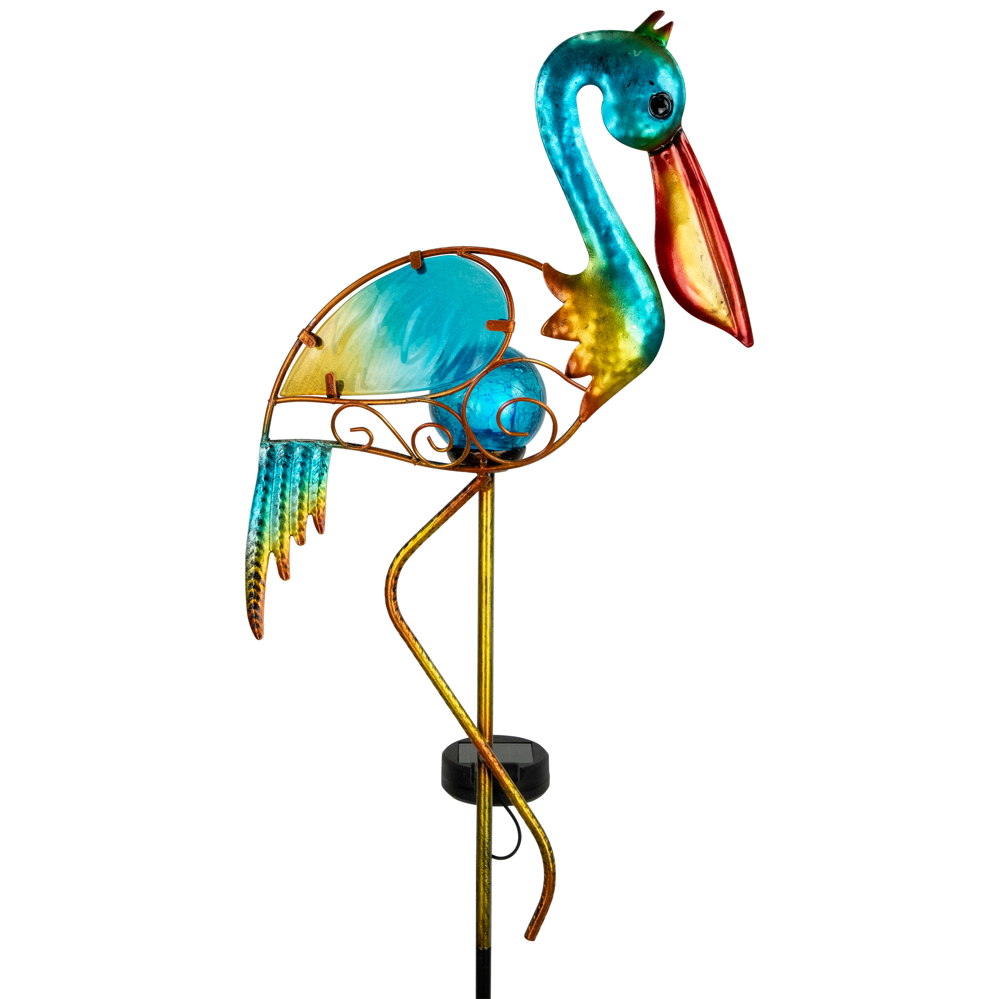 Northlight Solar Lighted Pelican Outdoor Garden Stake - 37.5"