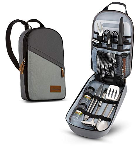 Wealers - Camp Kitchen Cooking Utensil Set Travel Organizer Grill Accessories Portable Compact ...