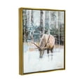 thumbnail image 3 of Stupell Industries Elk Abstract Woodland Nature Animals & Insects Painting Gold Floater Framed Art Print Wall Art, 17 x 21, 3 of 9