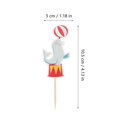 thumbnail image 3 of 48pcs Circus Theme Cake Decoration Topper Circus Animal Cupcake Topper for Party, 3 of 3