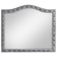 thumbnail image 3 of Deanna Button Tufted Dresser Mirror Grey, 3 of 4