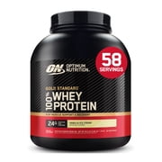 (2 pack) Optimum Nutrition Gold Standard 100% Whey Protein Powder, Vanilla Ice Cream, 3.96 lb