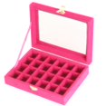 thumbnail image 2 of Organizador de de almacenamiento del perno prisionero del pendiente del pendiente de la joyería Rosado, 2 of 7