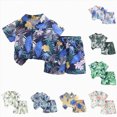 thumbnail image 4 of TOWED22 Kids Little Boys' Clothing Sets,Casual Short Sleeve T-shirt and Short Sets Toddler Boys Summer Clothes 2pcs(Dark Blue,3-4 Years), 4 of 4