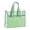 Light Green, variant on 1 Pc Apricot Beige Clear Tote Bag with Handles, Transparent Document Bag Letter Size with 3.54" Expanding Bottom, See-Through File Organizer