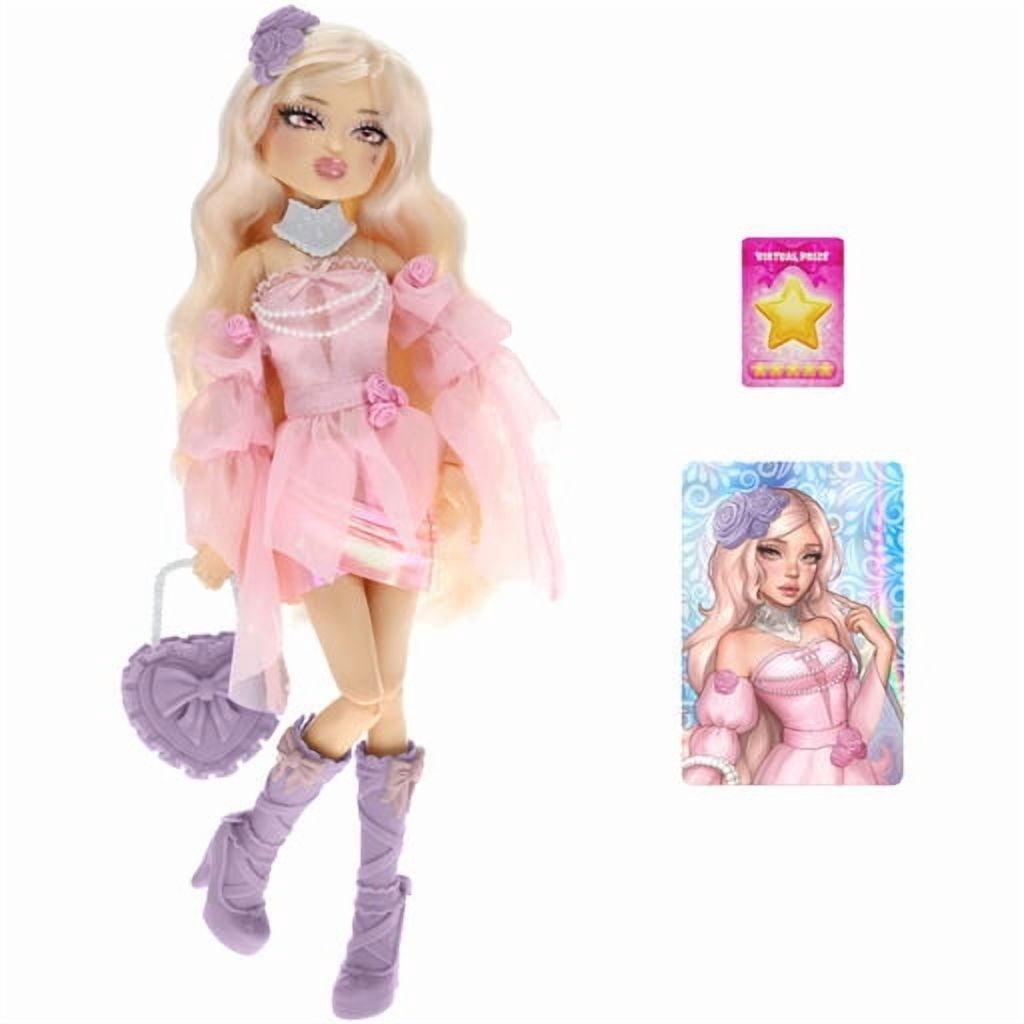 Dress To Impress - Winter Rose Fashion Doll -  Series 1 - 11.5-Inch Tall - Includes DLC Code Redeemable on Roblox - Officially Licensed Doll by PhatMojo