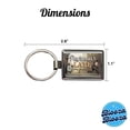 thumbnail image 3 of Probably Late For Something Funny Metal Rectangle Keychain, 3 of 7