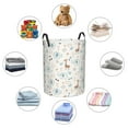thumbnail image 4 of Picia Elephants And Giraffes Pattern Large Laundry Basket, Waterproof, Freestanding Laundry Hamper, Collapsible Tall Clothes Hamper with Extended Handles-Small, 4 of 6
