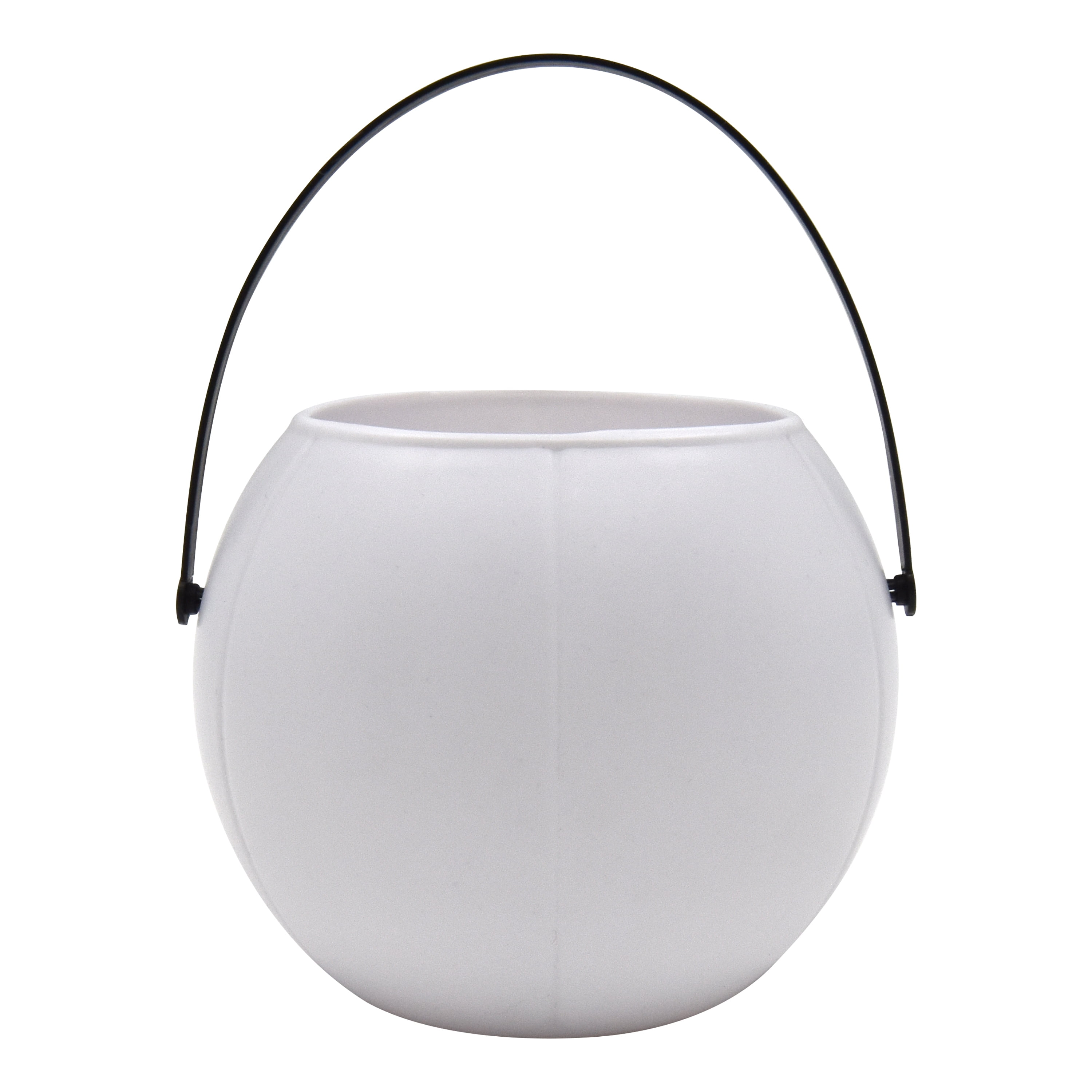 Halloween Jack O’Lantern Mini Candy Bucket, White, Plastic, 3.5 in, by Way to Celebrate